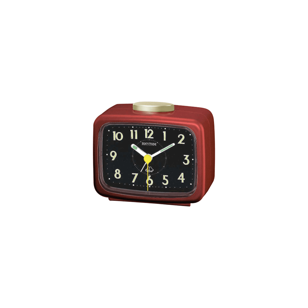 Basic Bell Alarm Clocks Plastic Metallic Red (4RA456WR70)