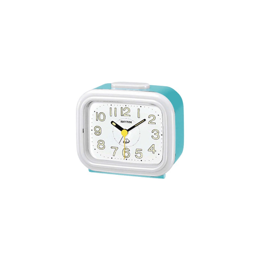 Basic Bell Alarm Clocks Plastic Blue-White (4RA888-R79)