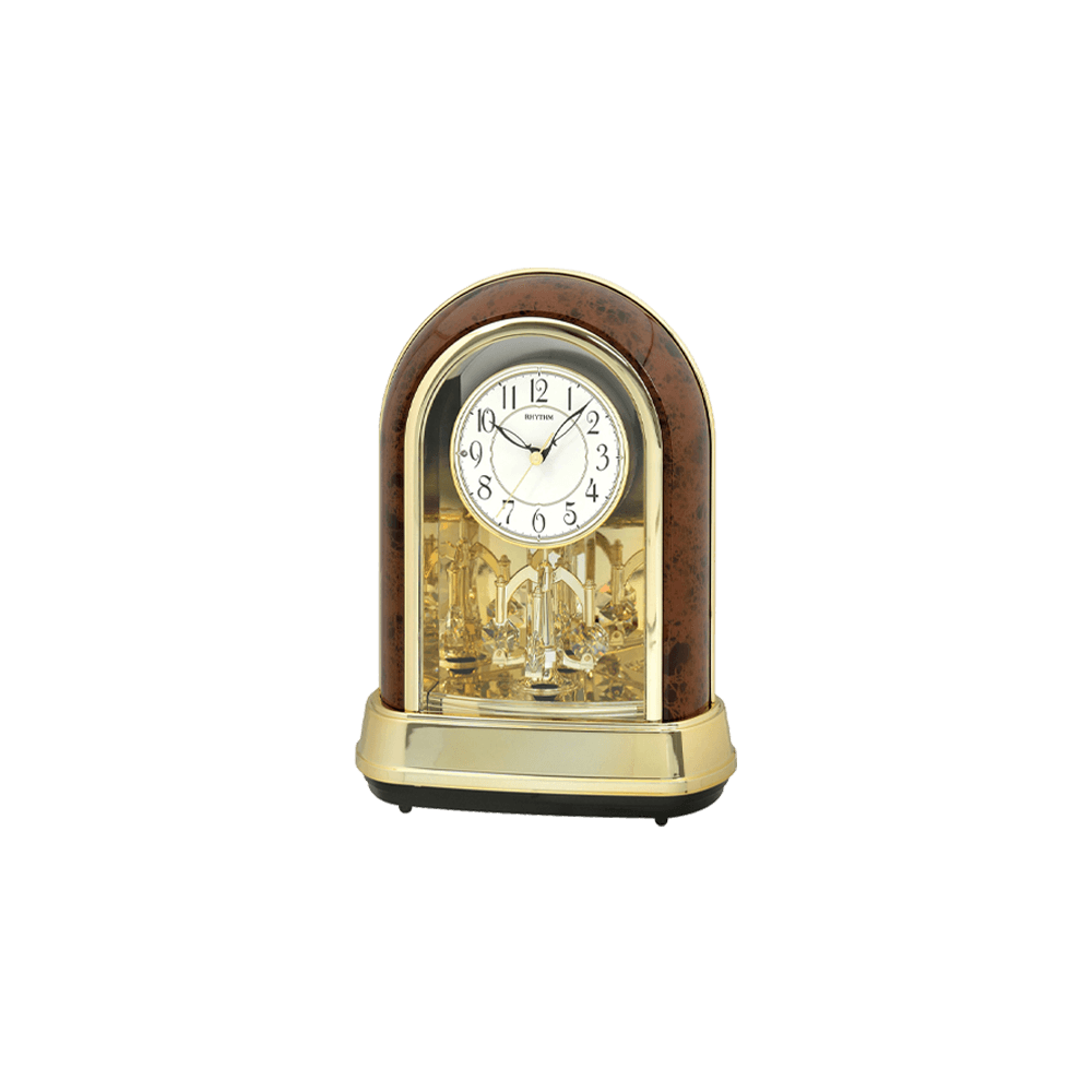 Contemporary Motion Clocks Plastic Wood Grain (4RH791WU23)