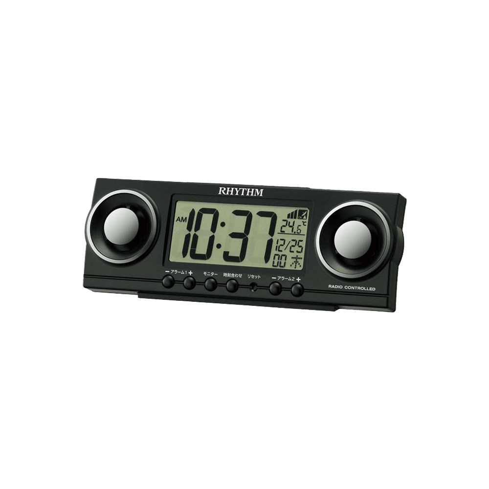 Digital Alarm Clocks Plastic Black (8RZ177SR02)