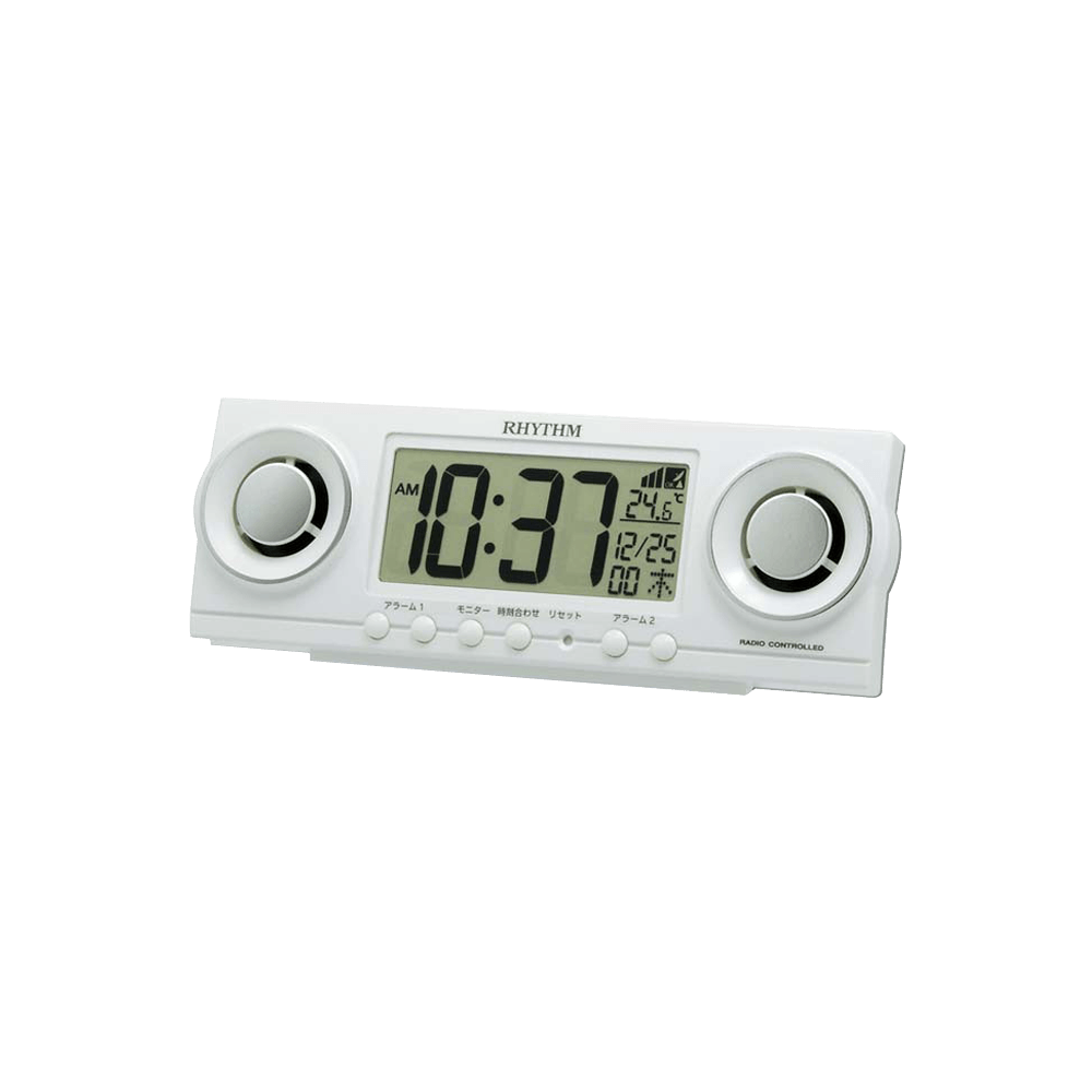 Digital Alarm Clocks Plastic White (8RZ177SR03)