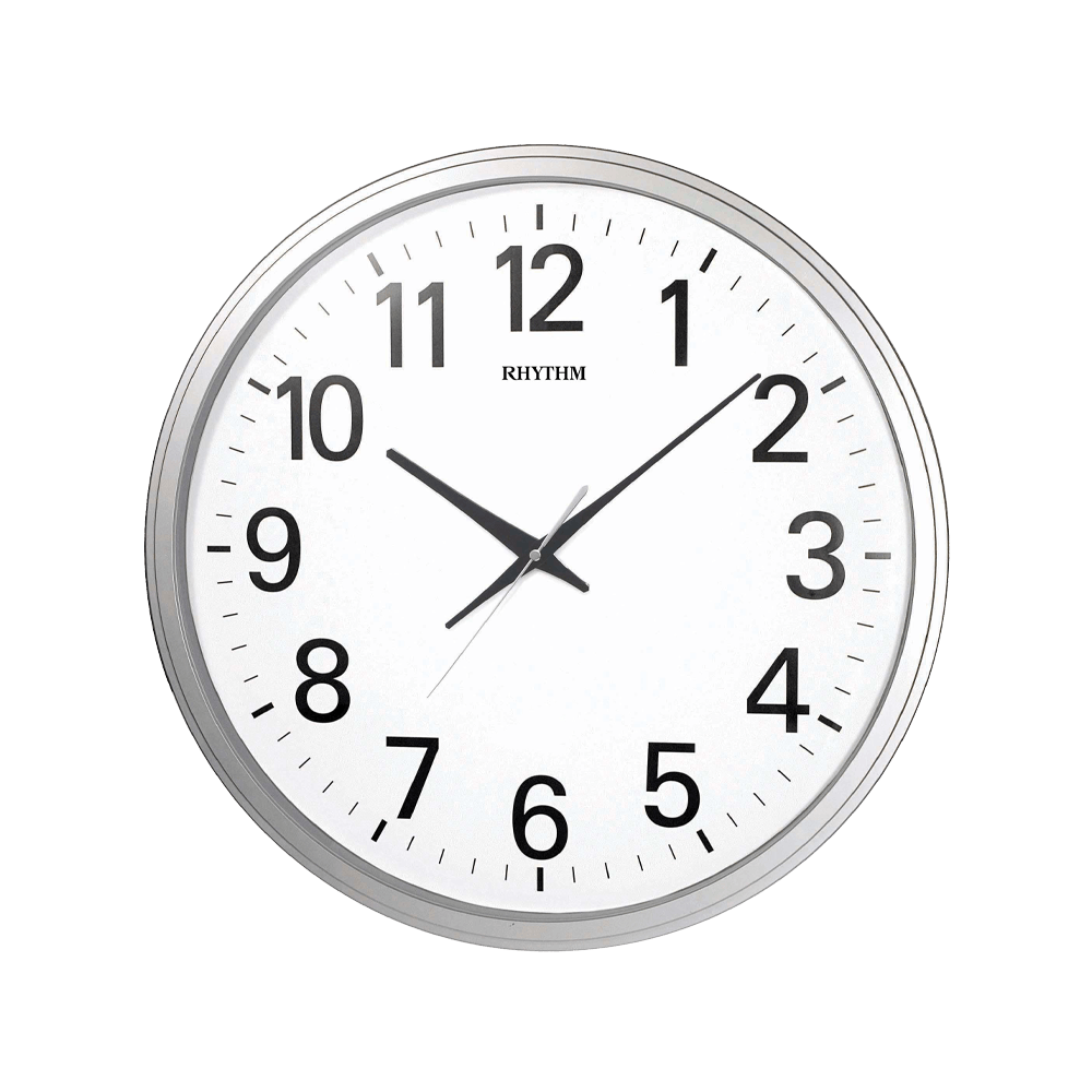 Value Added Wall Clocks Plastic Silver (CMG430NR19)