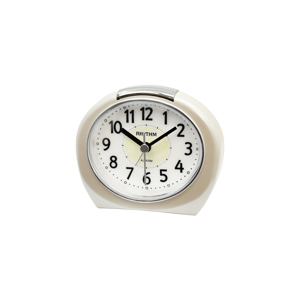 Super Silent Alarm Clocks Plastic White (CRE316NR03)