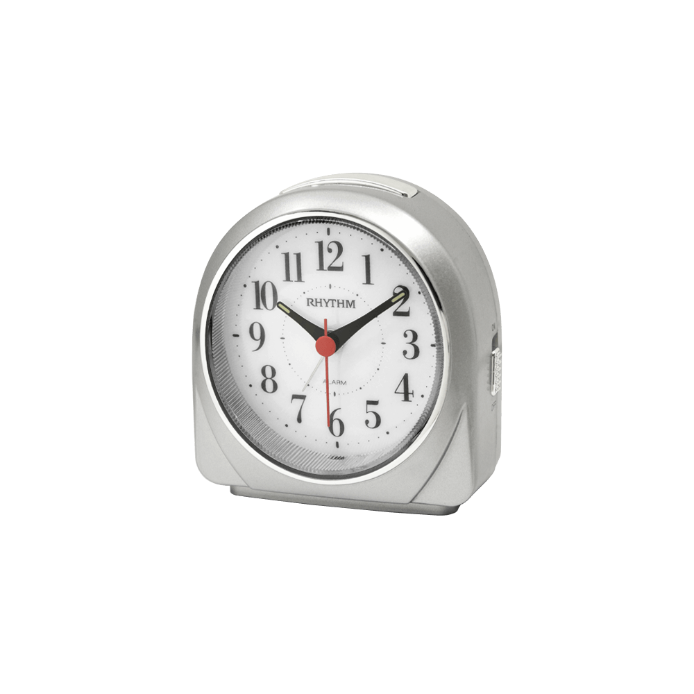 Super Silent Alarm Clocks Plastic Silver (CRE319NR19)