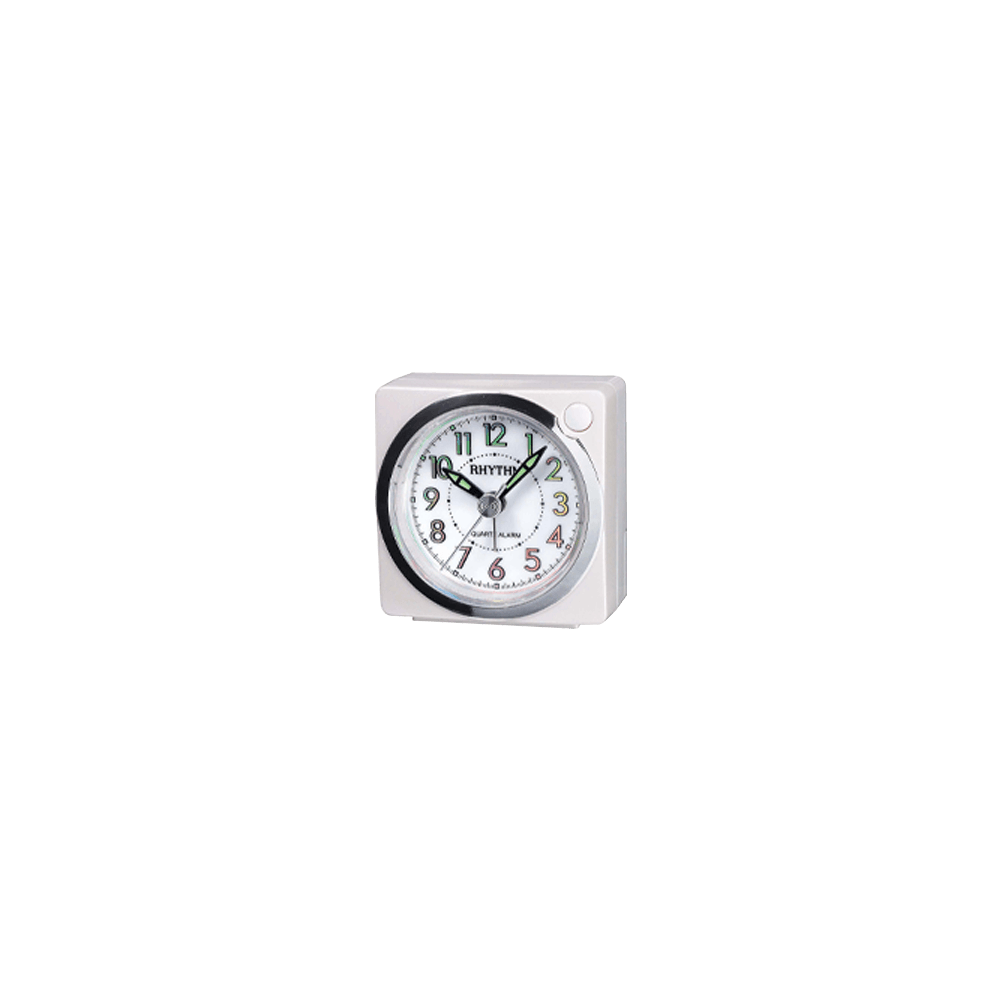 Value Added Beep Alarm Clocks Plastic White (CRE820NR03)