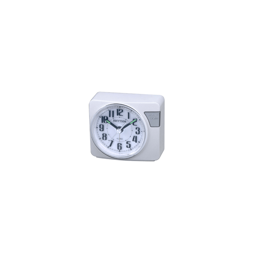 Value Added Beep Alarm Clocks Plastic White (CRE842NR03)