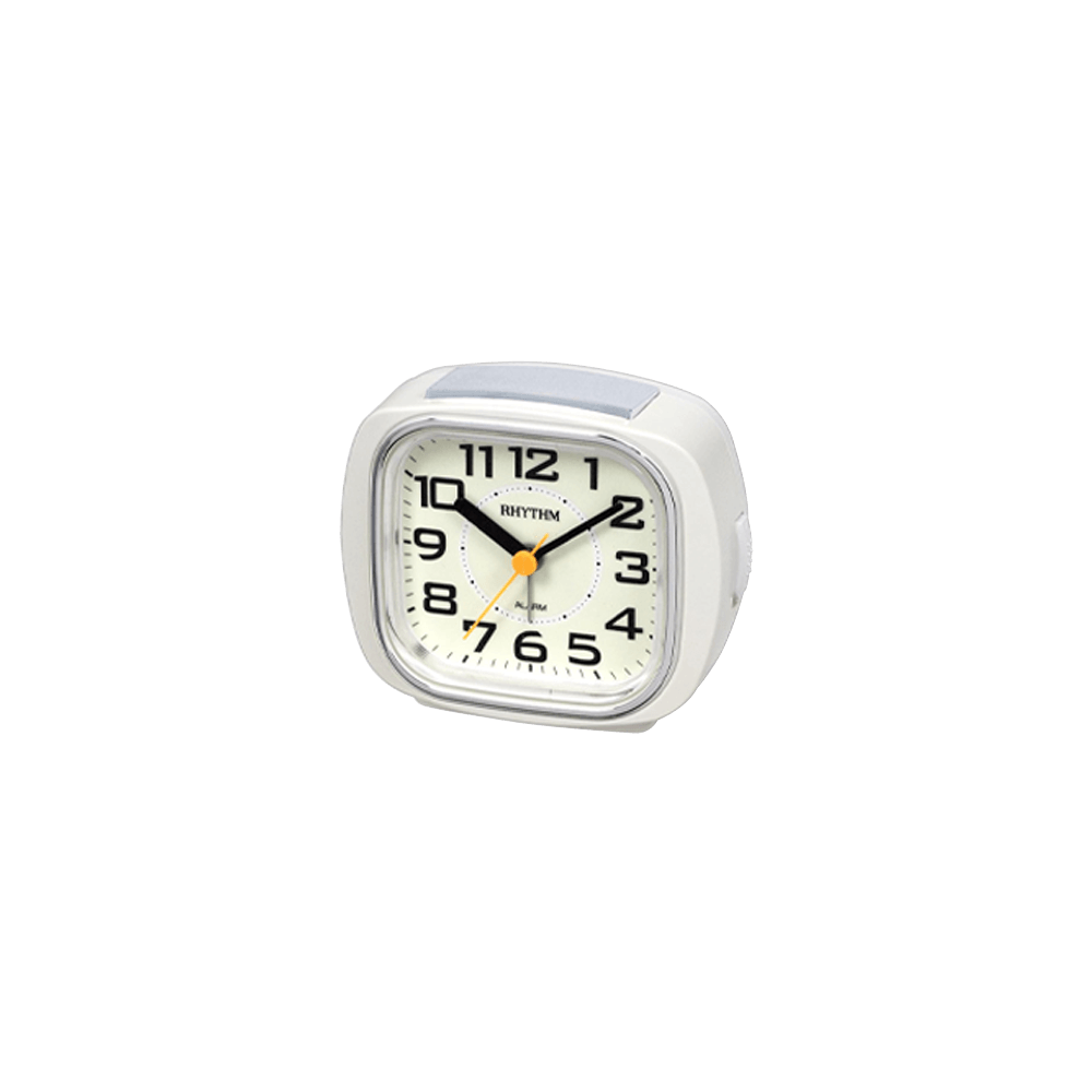 Super Silent Alarm Clocks Plastic White (CRE847WR03)