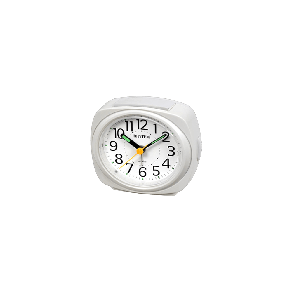 Super Silent Alarm Clocks Plastic White (CRE848WR03)