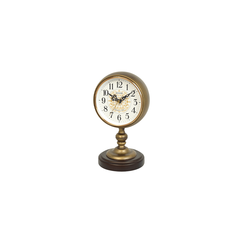 SIP (Sound In Place) Wooden Table Clock Aluminum, Polyresin & Wooden Gold (CRH269NR18)