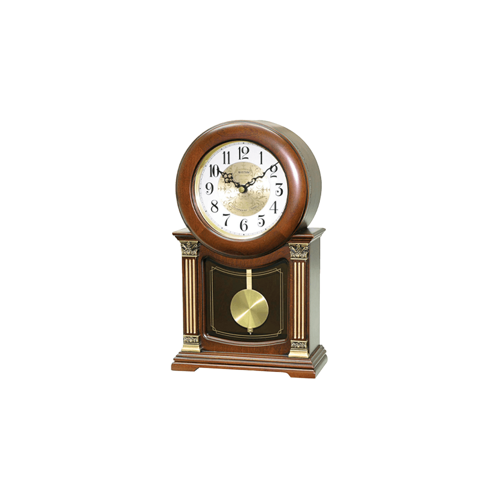 SIP (Sound In Place) Wooden Table Clock Brown (CRJ722CR06)