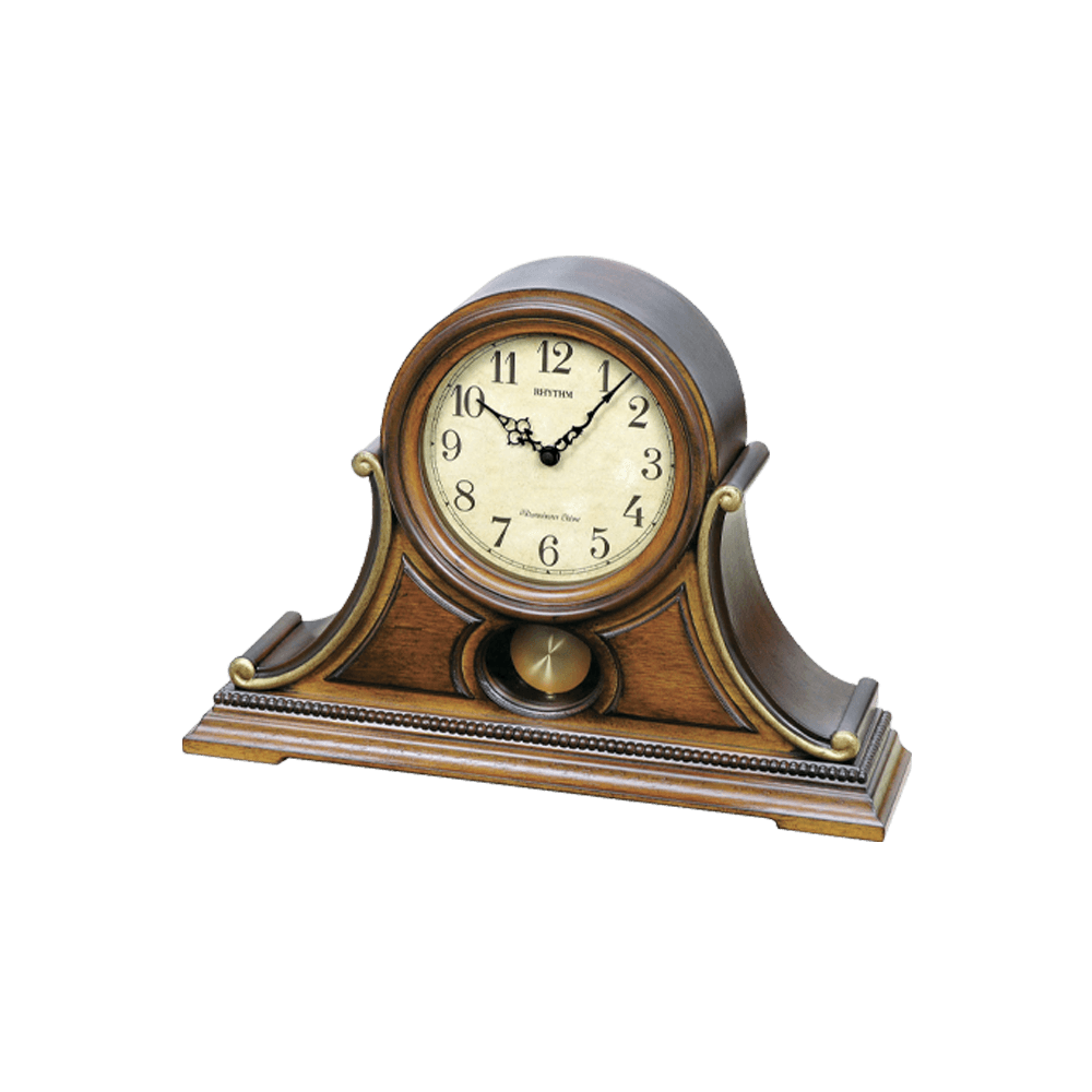 SIP (Sound In Place) Wooden Table Clock Brown (CRJ733UR06)