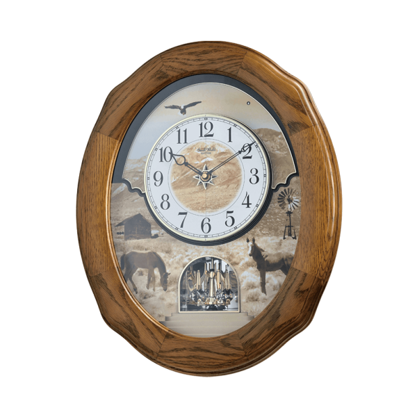 Magic Motion Clock Wooden Brown (4MH418WU06)