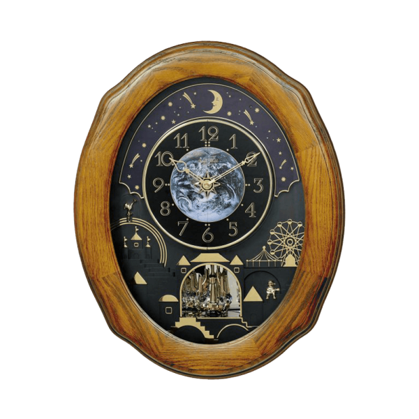 Magic Motion Clock Wooden Brown (4MH438WU06)