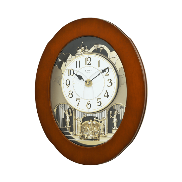 Magic Motion Clock Wooden Brown (4MH449WU06)