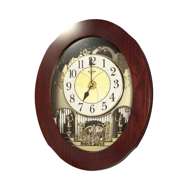 Magic Motion Clock Wooden Brown (4MH838WU06)