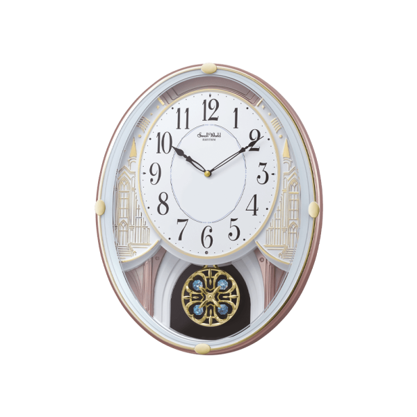 Musical Motion Clock Plastic Pink Gold (4MJ438WR13)