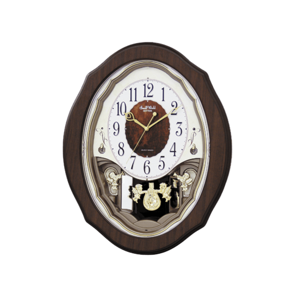 Musical Motion Clock Wooden Brown (4MJ894WU06)