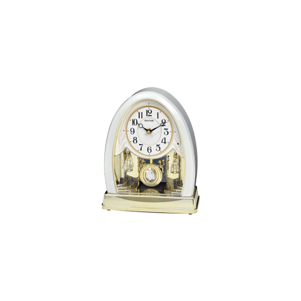 Contemporary Motion Clocks Plastic White (4RJ641WU03)