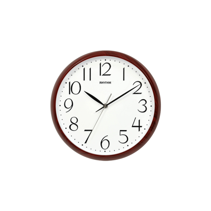 CMG578NR06 Basic Wall Clocks (3D Numerals, Silent Silky Move) Plastic ...