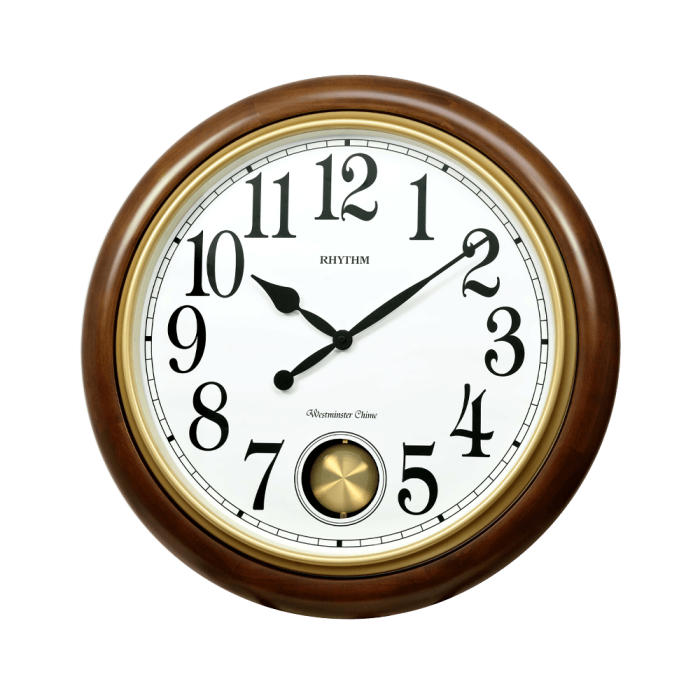 CMJ579NR06 SIP (Sound In Place) Wooden Musical Wall Clock (Volume ...