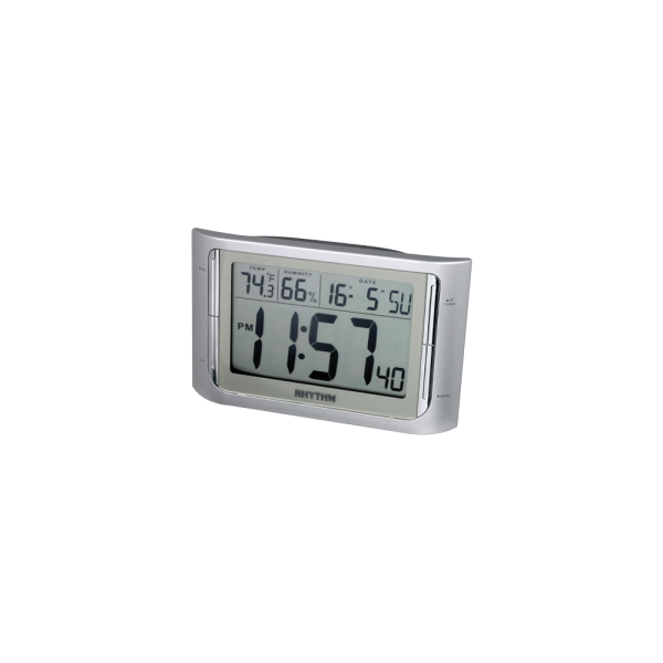 Digital Clocks Plastic Silver (LCT061NR19)